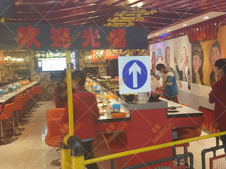 威?？句桃惑w回轉火鍋設備安裝完畢