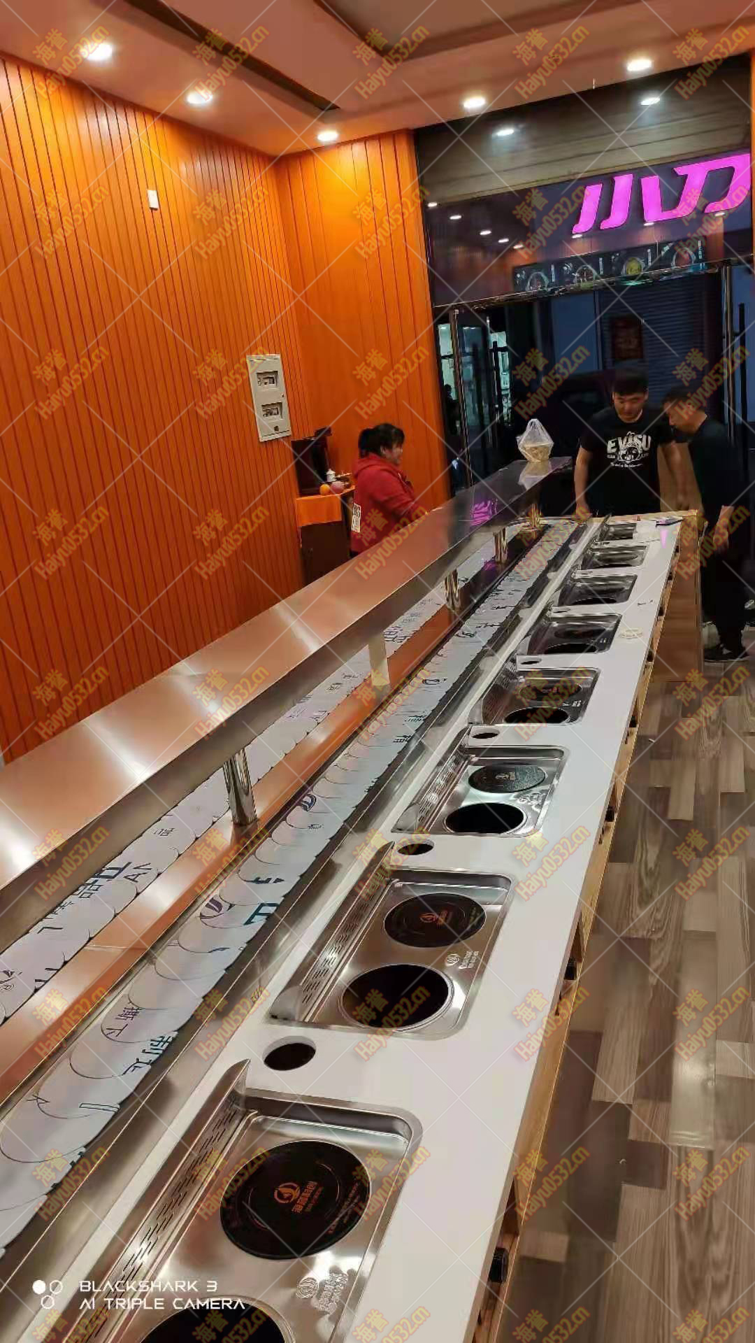 無煙涮烤旋轉(zhuǎn)小火鍋設(shè)備