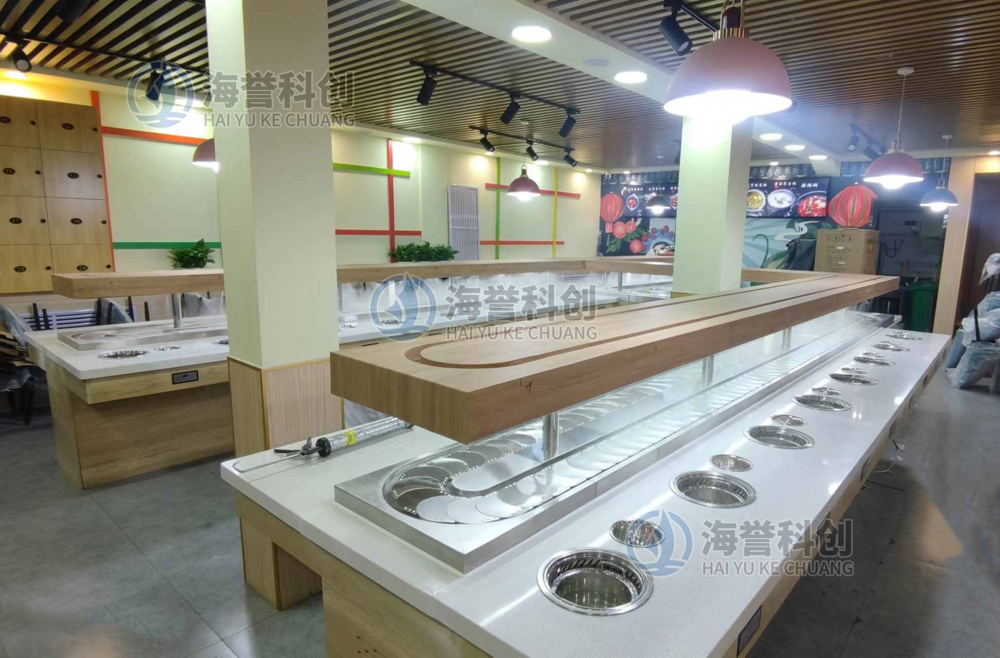 賀蘭h型智能送餐小火車完成