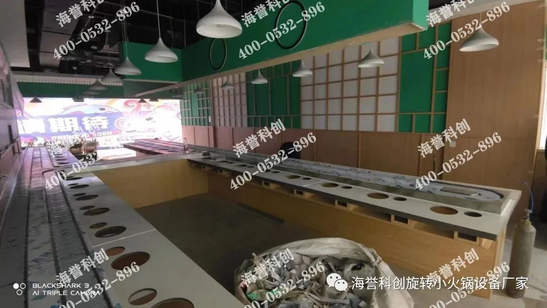 海譽科創(chuàng)山東萊西旋轉小火鍋店鋪安裝調(diào)試完成