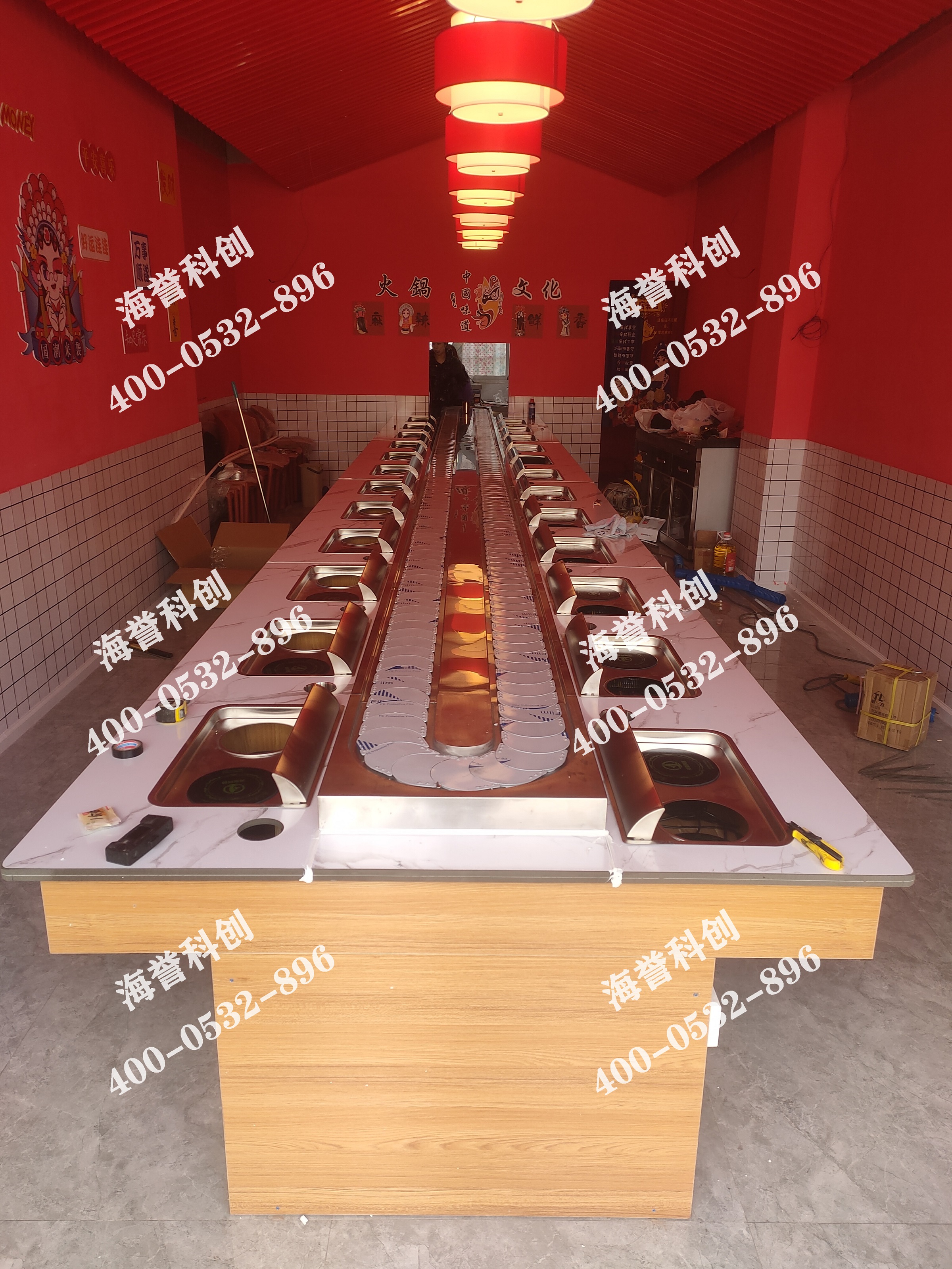 海譽科創(chuàng)貴州銅仁涮烤一體小火鍋設(shè)備安裝完成