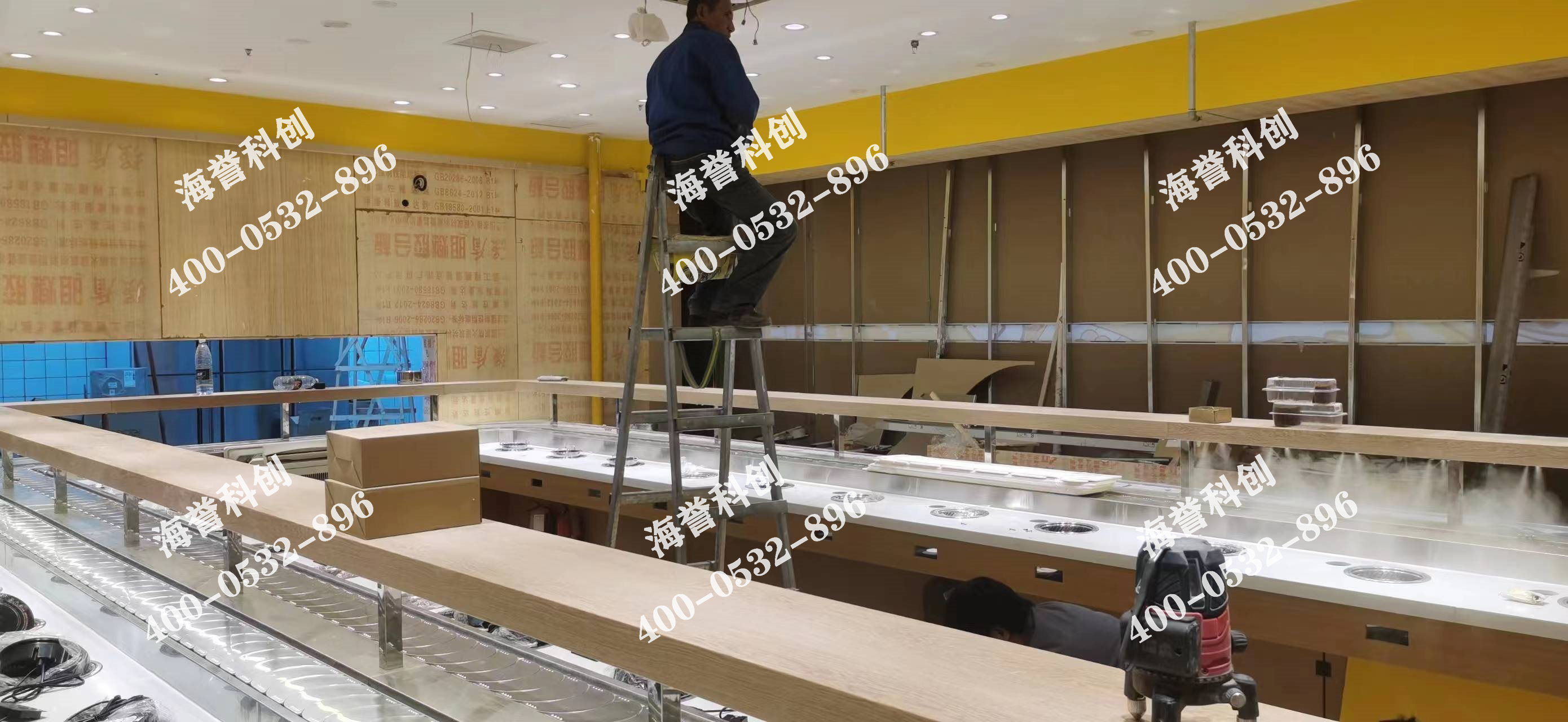海譽科創(chuàng)陜西西安單涮無煙小火鍋設備安裝完成