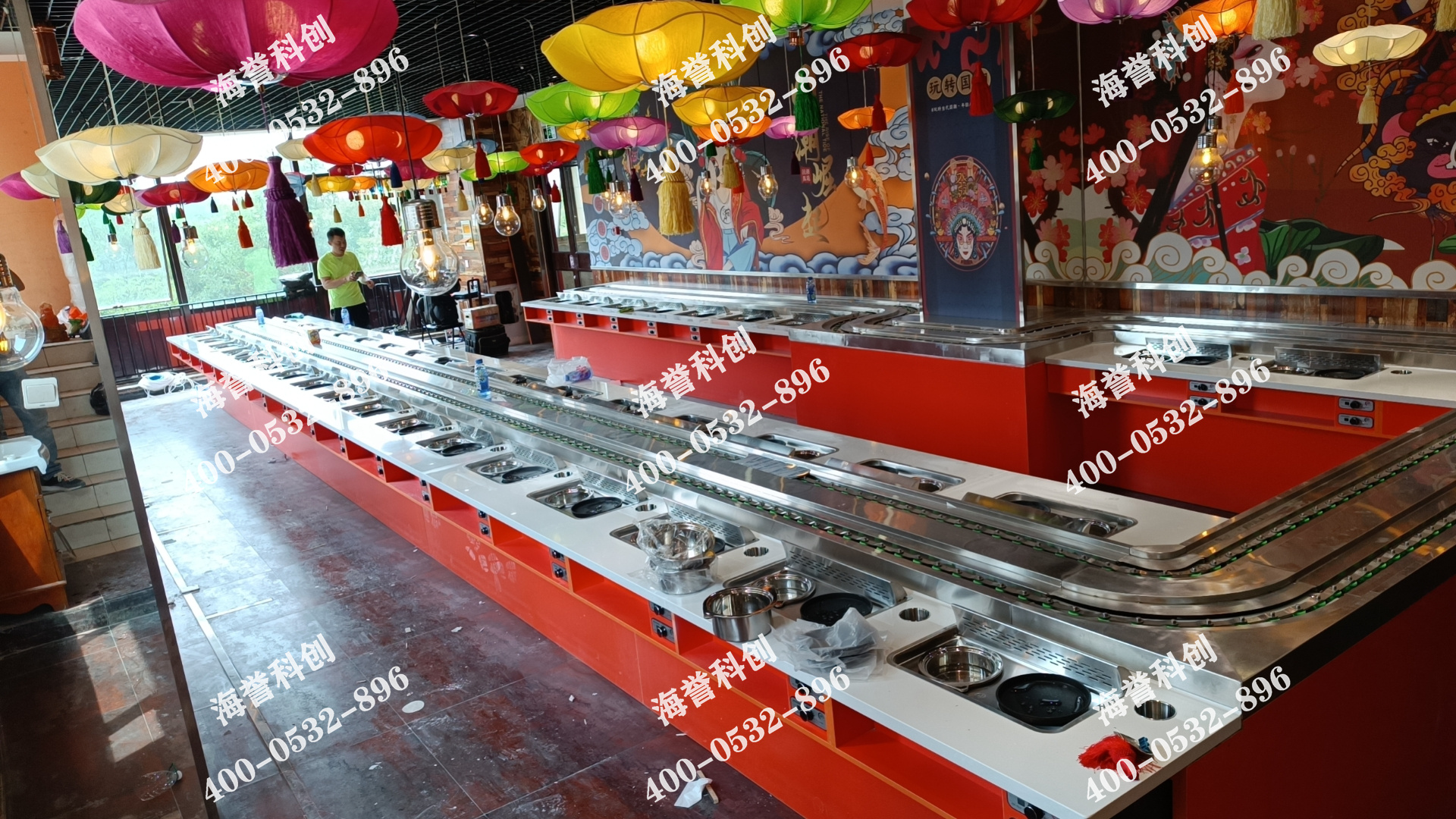 海譽科創(chuàng)北京涮烤一體小火鍋設(shè)備安裝完成