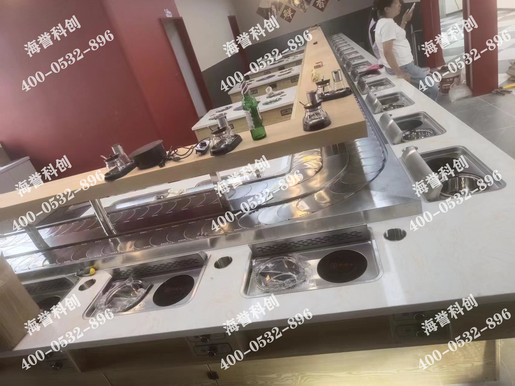 海譽科創(chuàng)山西太原涮烤一體小火鍋設(shè)備安裝完成