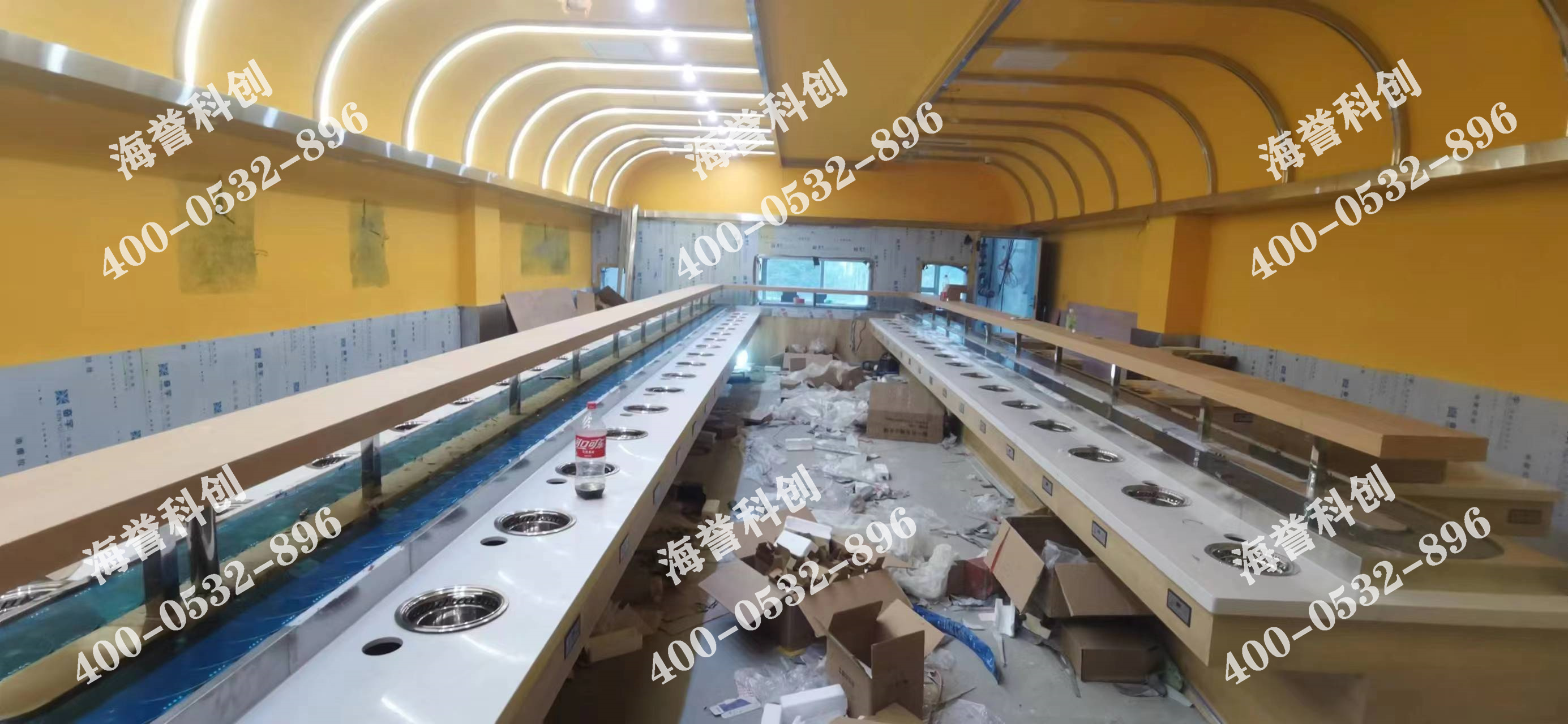 海譽(yù)科創(chuàng)河南洛陽單涮無煙小火鍋設(shè)備安裝完成