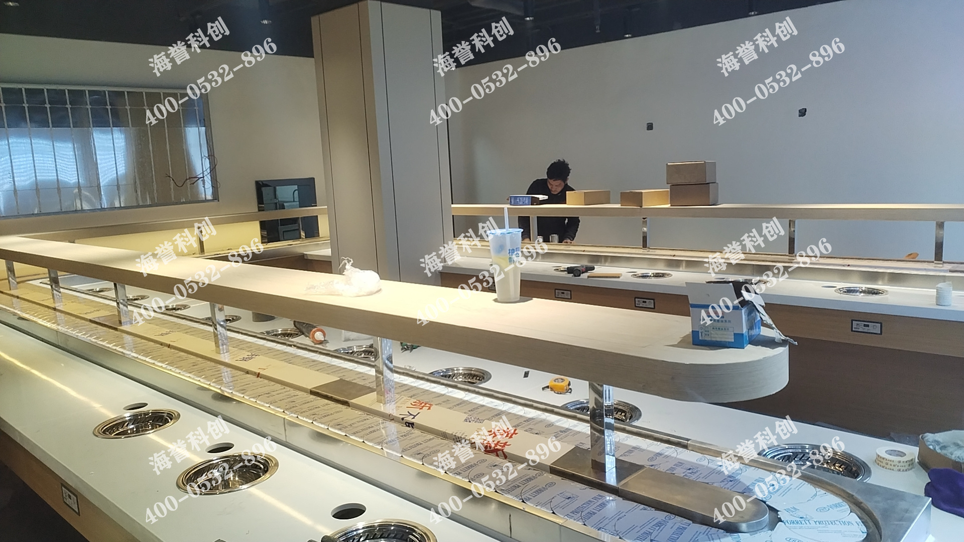 海譽科創(chuàng)江蘇徐州單涮無煙小火鍋設(shè)備安裝完成