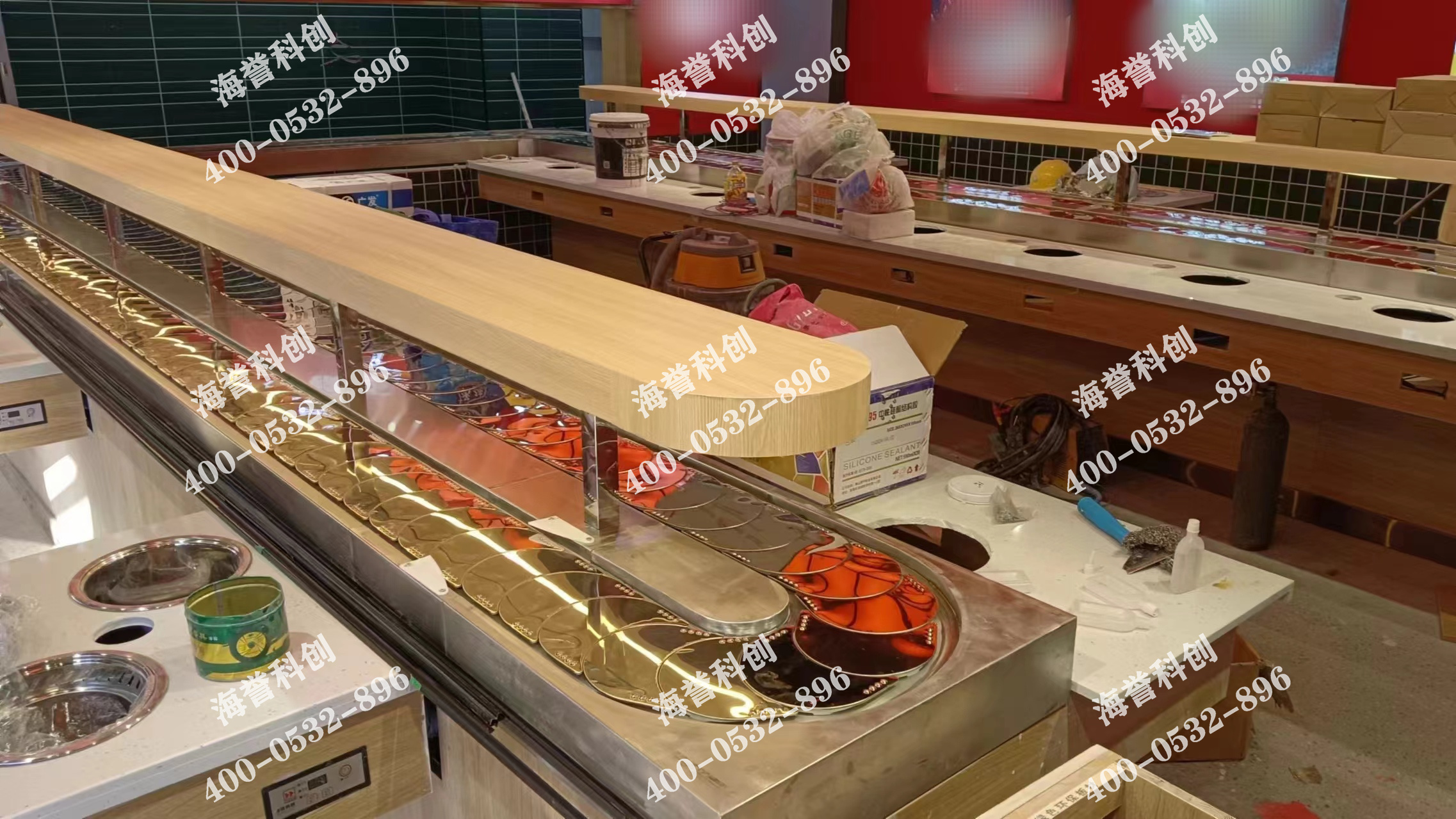 海譽(yù)科創(chuàng)新疆單涮無(wú)煙小火鍋設(shè)備安裝完成