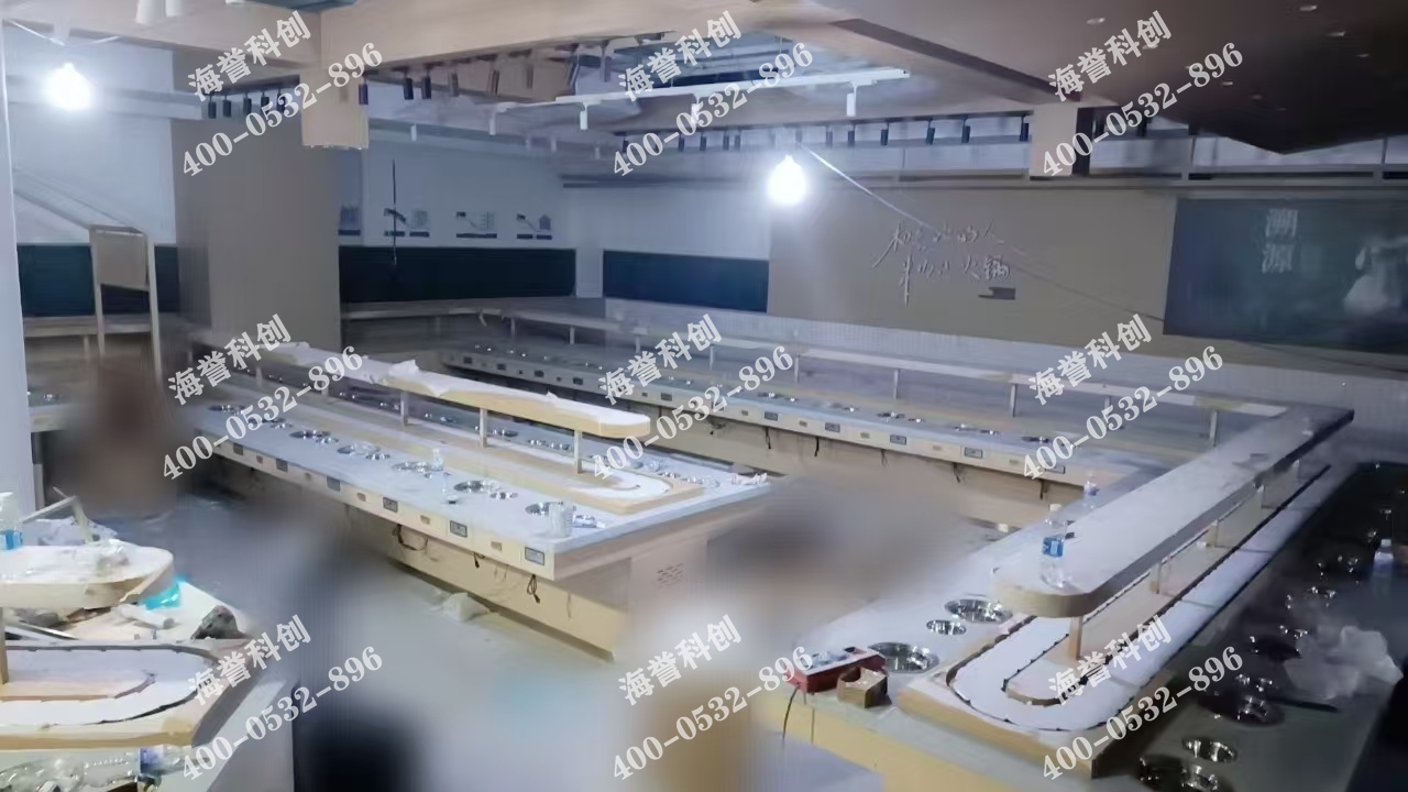 海譽科創(chuàng)合作伙伴單涮無煙小火鍋設備安裝完成