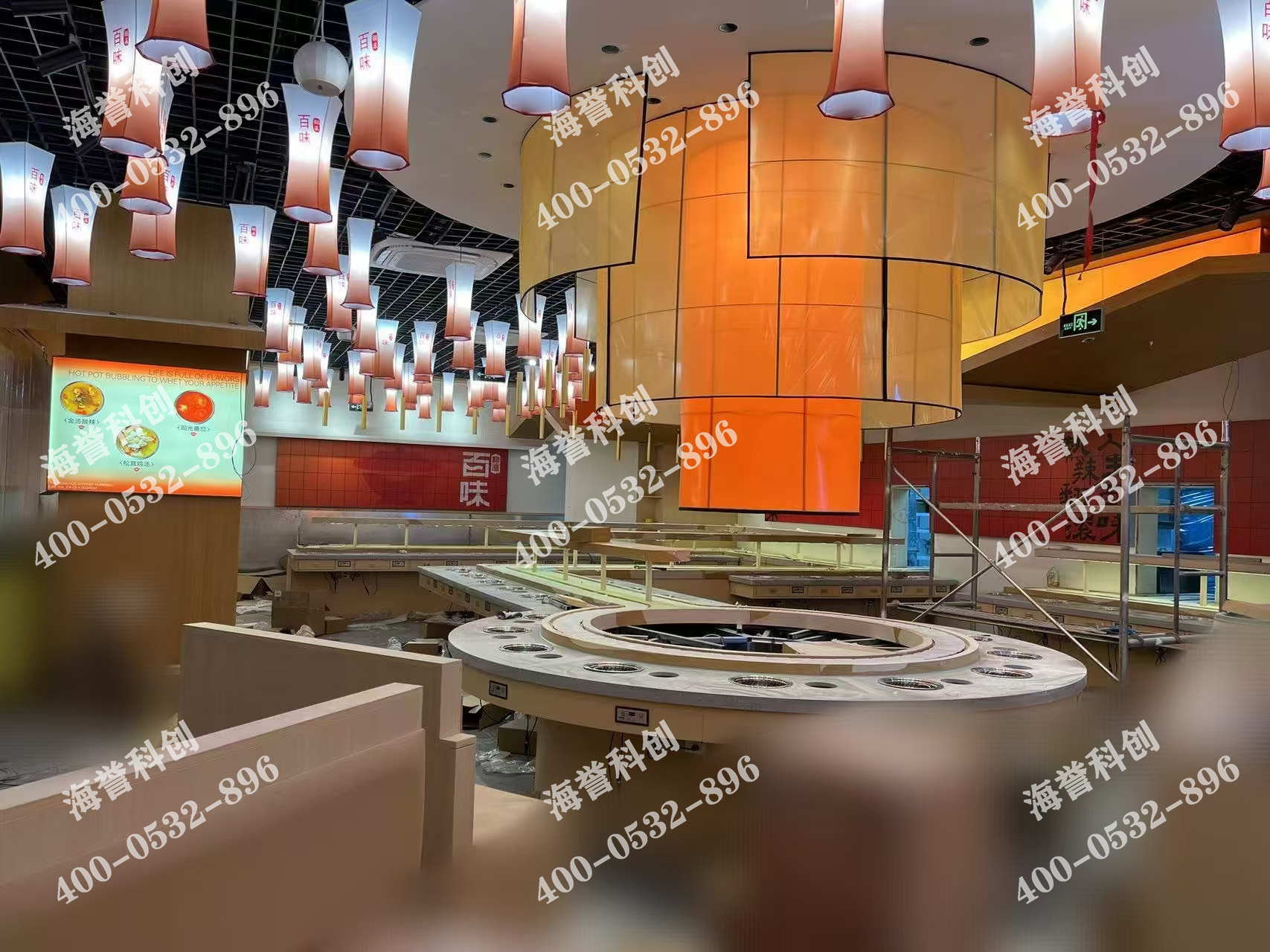 海譽(yù)科創(chuàng)江蘇單涮無(wú)煙小火鍋設(shè)備安裝完成